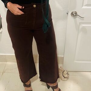 EVERY  Brown ankle Fringe Pants Size 12